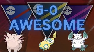 Great League Clefable Dunsparce SHADOW Abomasnow team is AWESOME in PokemonGo [upl. by Hun602]