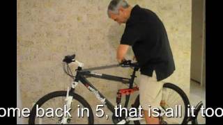 Fitting a WeeRide Safest Bike Seat in 5 minswmv [upl. by Bradlee]