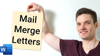 How to Mail Merge Letters  Office 365 [upl. by Aitan724]