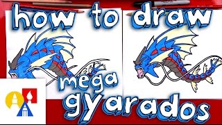 How To Draw Mega Gyarados Pokemon [upl. by Swee]