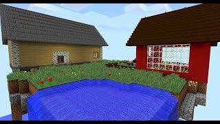 Floating Island Minecraft 1122Speed build [upl. by Kelwunn]