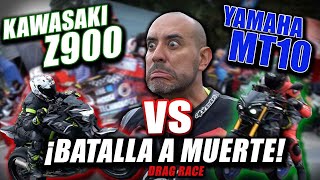 COMO SUENAN 🤤😍 🔥YAMAHA MT10 🆚 KAWASAKI Z900🔥 FULLGASSfullgass batallas [upl. by Hannahc481]