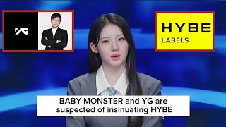 BABYMONSTER and YG Entertainment are suspected of satirizing HYBE in their latest content [upl. by Hilaire]