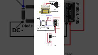 220V AC to 5V DC converter without transformer shorts pbexperiment [upl. by Suvart368]