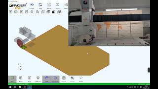 How to cut a Square on bridgesaw 5axis GQ3220DDS [upl. by Redwine399]