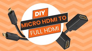 Micro HDMI DIY connector Sony A7 A7ii A7iii Lumix [upl. by Tijnar]