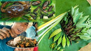 Paddy Fields CrabbingFrom Catch To CookCatching Crabs🦀🦀Cook And EatMeghalayaBanrap Vlogs [upl. by Rubio]