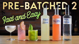 Cocktail Hack 20 Prebatched Basil Smash Paloma amp Pisco Sour [upl. by Shea97]