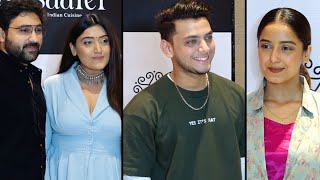 Shireen Mirza Srishty Rode and Vishal Jethwa attend Launch Of Restaurant Musaafer At Radisson [upl. by Laehcor]