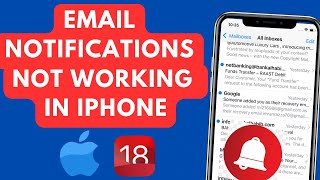 How To Fix Email Notifications not working in iphone [upl. by Avla]