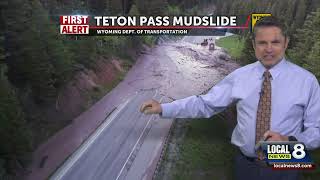 Teton Pass Wyoming Mudslide and Flood Warnings in Idaho [upl. by Utham]