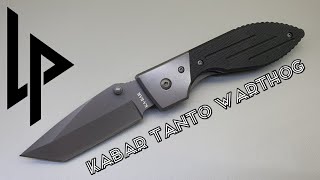 KABAR Warthog Tanto Folder KA3074 3Cr13 stainless steel blade with G10 handles [upl. by Kcirtap]