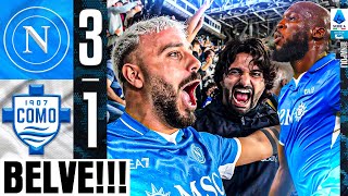 🫡 BELVE NAPOLI 31 COMO  LIVE REACTION NAPOLETANI AL MARADONA HD [upl. by Jaime436]