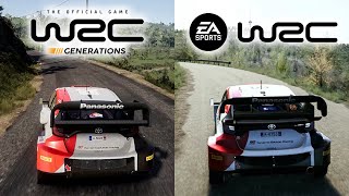 WRC Generations vs EA Sports WRC  Direct Comparison [upl. by Ellessig]