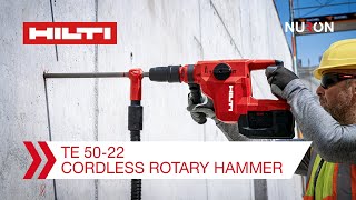 Hilti Nuron TE 5022 Cordless SDS Max Rotary Hammer  Features and Benefits [upl. by Crocker]