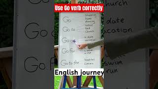 Correct way of using English verbs How to use go verb in sentence improveyourenglish englis [upl. by Charmaine]