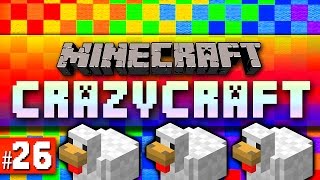 Minecraft Mods Crazy Craft 26 CHICKEN PRANK with Vikkstar Minecraft Crazy Craft 20 [upl. by Mayworm998]