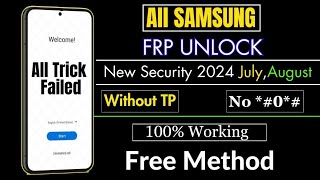 Samsung Frp Bypass 2024Android 1314 New Security 2024 JulyAugust100 Working Solution [upl. by Engracia879]