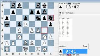 Standard Chess 215 IM Bartholomew vs FM Markku Hartikainen Kings Indian Defense [upl. by Inor239]