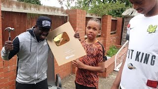 DESTROYING KIDS GOLD PLAY BUTTON PRANK [upl. by Ittap]