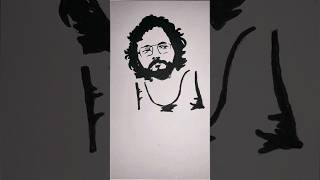 Very easy stencil art  Sreenath bhasi stencil sreenathbhasi shorts drawing [upl. by Magee]