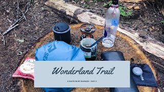 Day 2 Wonderland Trail Thruhike Granite Creek to Cataract Valley [upl. by Llerreg]