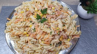 PASTA SALADE met TONIJN‼️ heerlijk recept en makkelijk👌👌 [upl. by Abih]