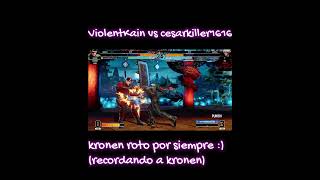 ViolentKain vs cesarkiller1616 kronen roto por siempre  arcadegameskof kofxv gaming games [upl. by Eltsirhc]