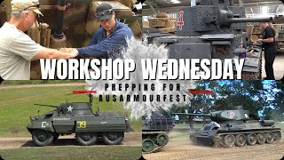 WORKSHOP WEDNESDAY  Repairing Tanks for AusArmourfest [upl. by Dnomde]