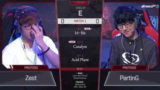 2018 GSL Season 3 Code S Ro32 Group E Match1 Zest vs PartinG [upl. by Areip54]