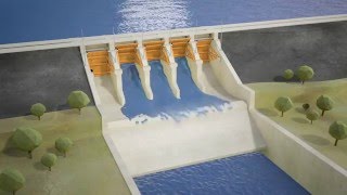 Seqwater explains How gated dams work animation [upl. by Emma]