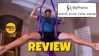 Namaste Today We Review the Aerial Silks Yoga Swing [upl. by Atikihs]