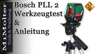 PLL 2 Bosch Bedienung und Funktionen des Kreuzlinienlasers von M1Molter [upl. by Sabba]