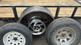 CarryOn Trailer Wheel Upgrades  Will truck wheels work on a utility trailer Mock up and opinion [upl. by Eiduj271]