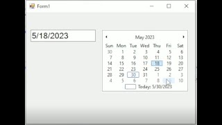 Month Calendar Control on Textbox [upl. by Canada]