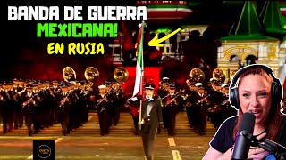 BANDA DE GUERRA MEXICANA EN RUSIA LA GENTE ALUCINA  CECI Dover REACCIÓN [upl. by Vivyan]