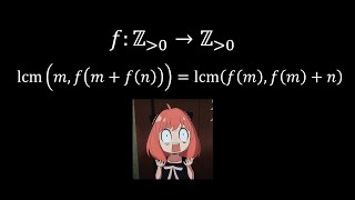 NUMBER THEORY Functional Equation from Japan [upl. by Nawaj402]