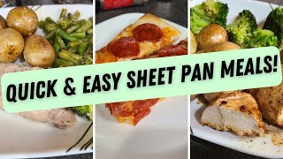 4 QUICK AND HEALTHY SHEET PAN DINNERS [upl. by Submuloc611]