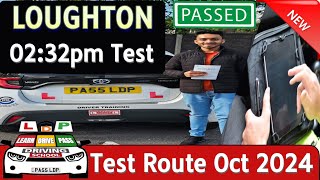 Loughton New Test Route October 2024 [upl. by Ahtnamas]