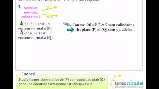 Deux Plans de lespace  Une Minute Pour Comprendre [upl. by Rollins352]