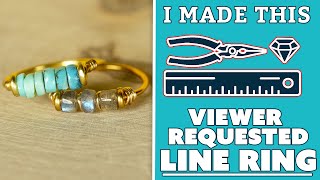 Viewer Request How to Make a Line Ring  I Made This [upl. by Asirrom]