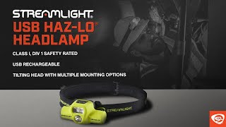 Streamlight USB HAZLO® Headlamp [upl. by Almap690]