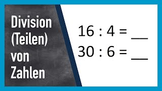 Division Teilen Grundlagen ab 2 Klasse [upl. by Binny564]