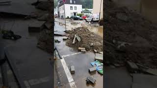 Stolberg Hochwasser Der Tag danach  Samaritanerstr [upl. by Yregram]