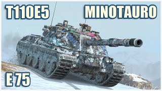 Minotauro T110E5 amp E 75 • WoT Blitz Gameplay [upl. by Seagraves129]