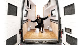 Installing Studwork and Cladding in a Van [upl. by Silliw731]