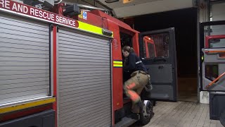 Inside View Ashtons Pump Turnout  Greater Manchester Fire amp Rescue Service [upl. by Htnnek]