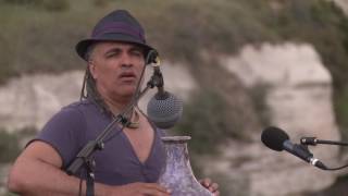 Mino Cinelu playing Udu with a thunderstorm Cappadocia Turkey [upl. by Aihsemot333]