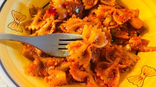 Bow  Tie Pasta With Tomato Sauce  Farfalle Pasta  Kids Favourite🤩 [upl. by Odoric]