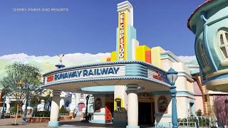 An inside look at Disneylands new Mickey amp Minnies Runaway Railway attraction [upl. by Airenahs]